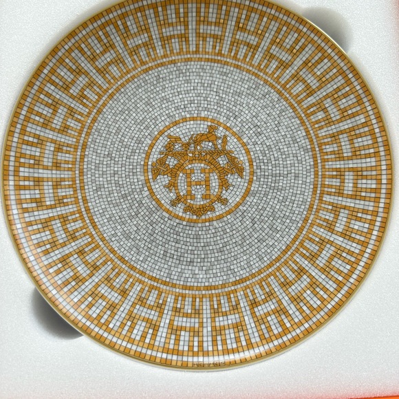 MOSAIQUE AU 24 GOLD DESSERT PLATE - Picture 4 of 4